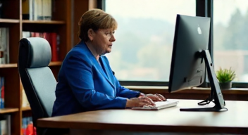 Politische Dimensionen der Ergonomie, Angela Merkel (Politikerin, 69 Jahre) (9/10)